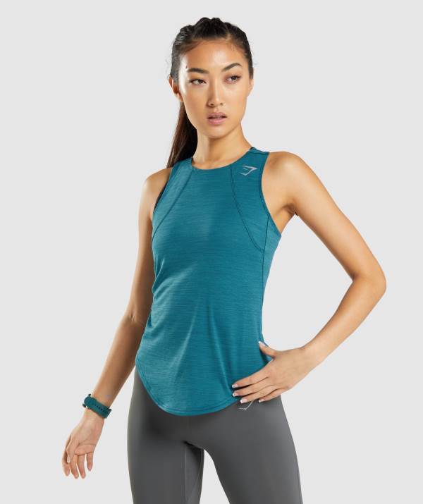 Damske Tielko Gymshark Speed Tyrkysové | EC2913847